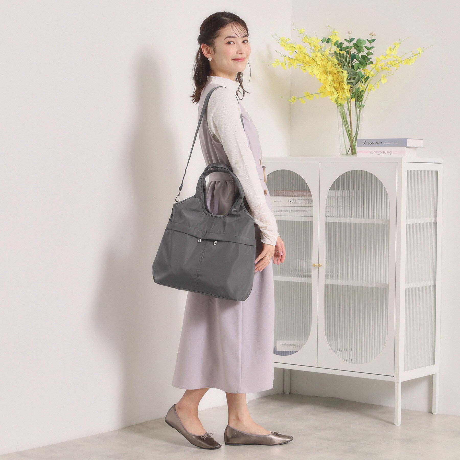 ITS&rsquo;DEMO「【防花粉／全6色】高密度バルーン10ポケットトート」|トートバッグ|