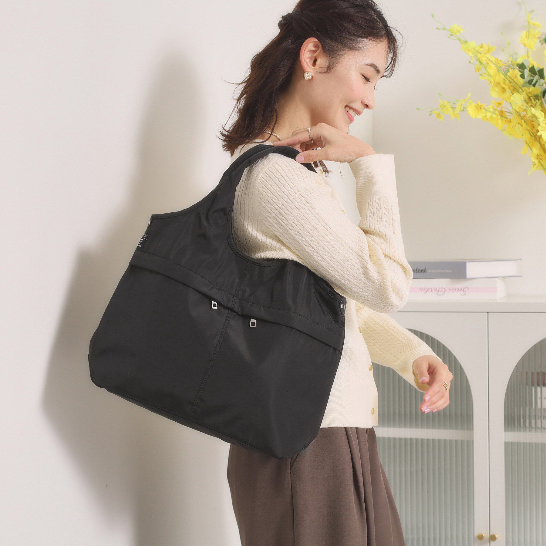 ITS&rsquo;DEMO「【防花粉／全6色】高密度バルーン10ポケットトート」|トートバッグ|