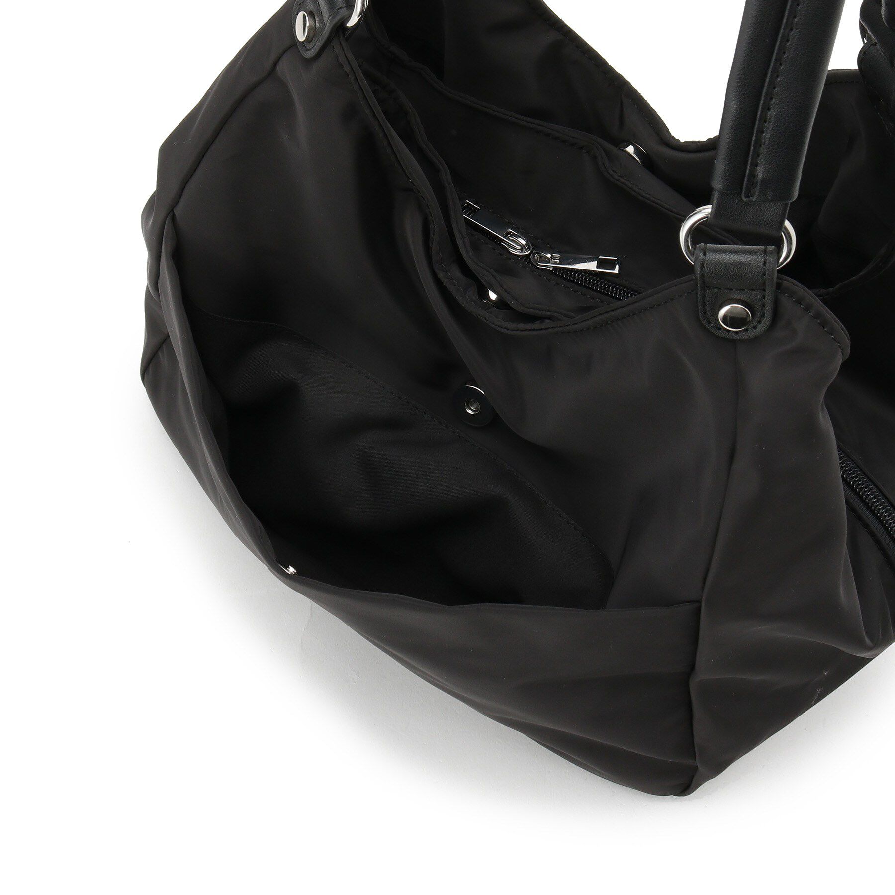 ITS&rsquo;DEMO「【7ポケット】合皮コンビ三層トート」|トートバッグ|