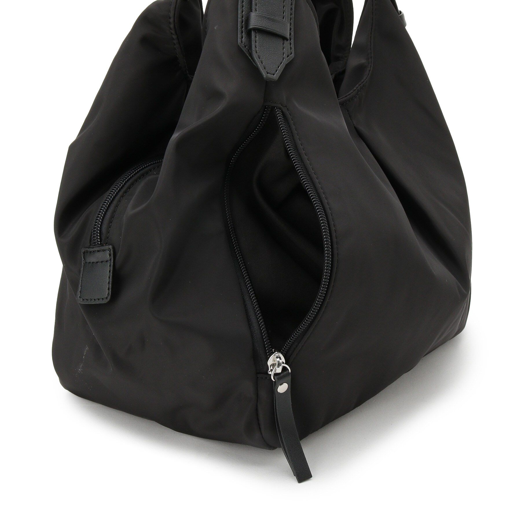 ITS&rsquo;DEMO「【7ポケット】合皮コンビ三層トート」|トートバッグ|