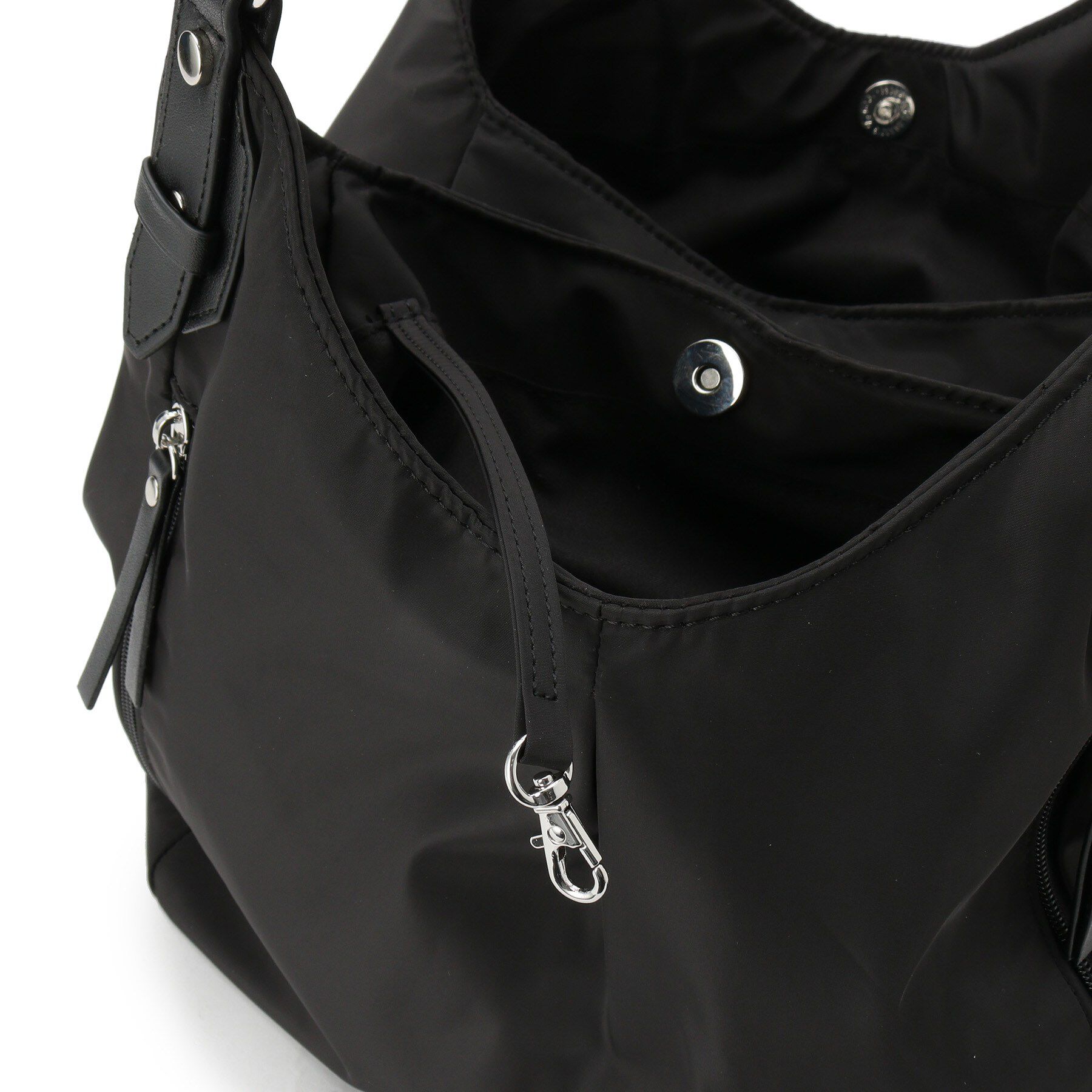 ITS&rsquo;DEMO「【7ポケット】合皮コンビ三層トート」|トートバッグ|