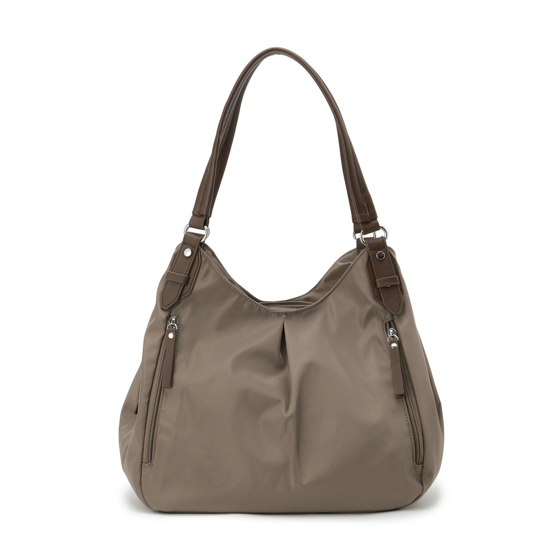 ITS&rsquo;DEMO「【7ポケット】合皮コンビ三層トート」|トートバッグ|