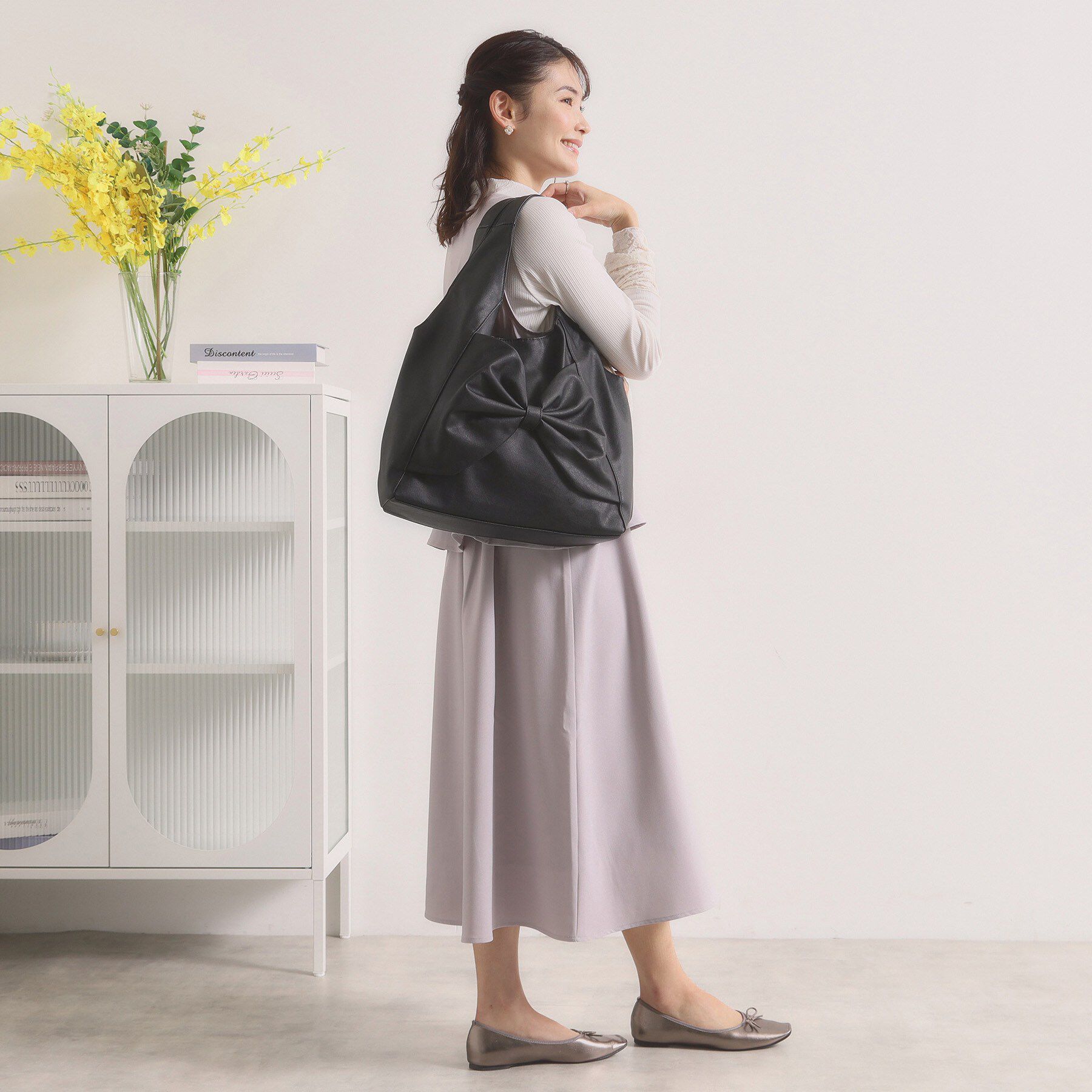 ITS&rsquo;DEMO「リボンモチーフサブトート」|トートバッグ|