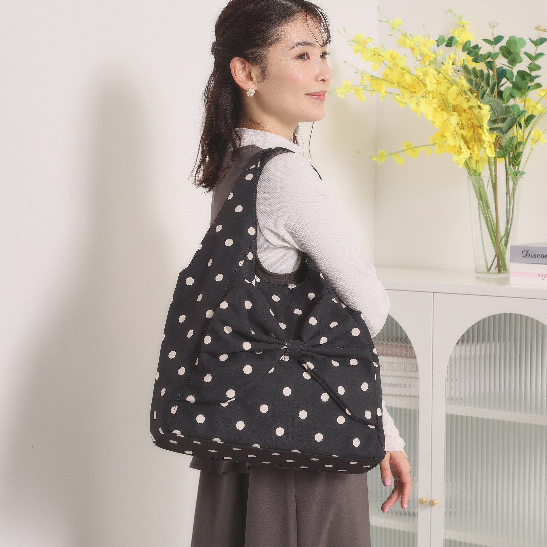 ITS&rsquo;DEMO「リボンモチーフサブトート」|トートバッグ|