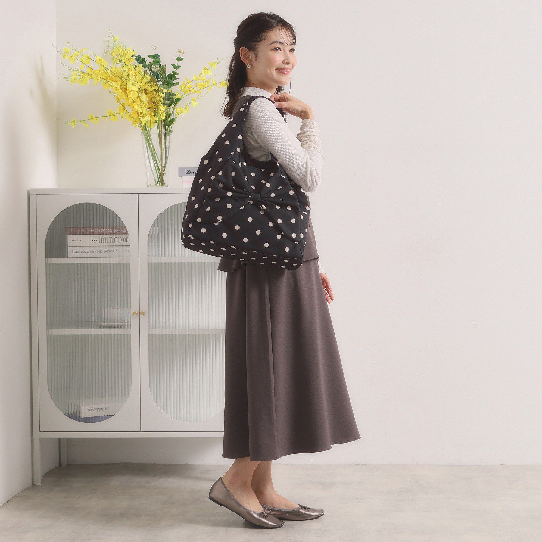 ITS&rsquo;DEMO「リボンモチーフサブトート」|トートバッグ|