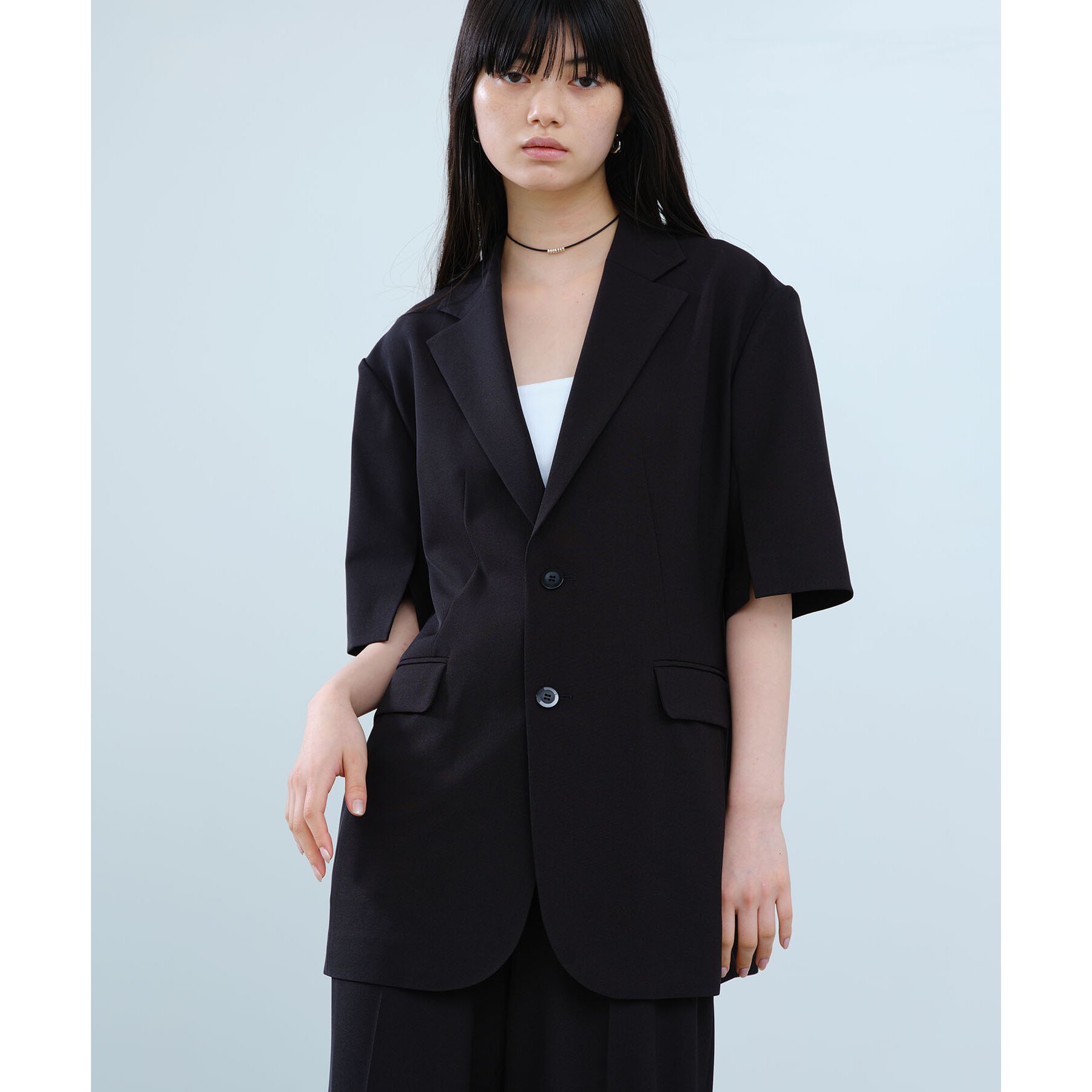 CODE A「half sleeve jacket」|テーラードジャケット|