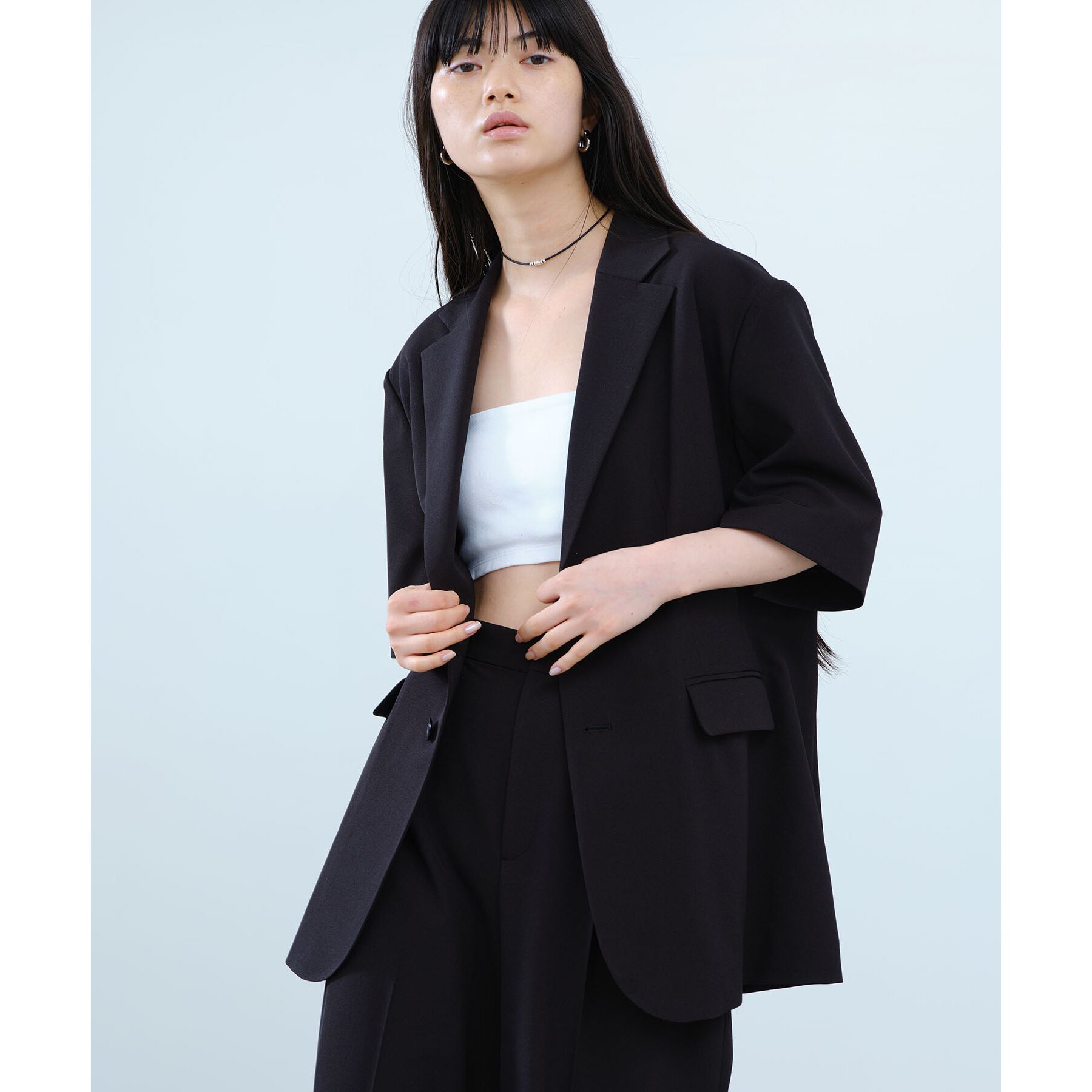 CODE A「half sleeve jacket」|テーラードジャケット|