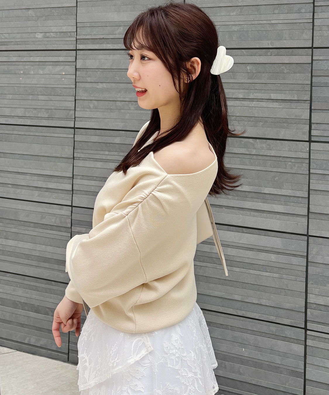 COCO DEAL「ショルダーギャザーオフショルニット」|ニット・セーター|