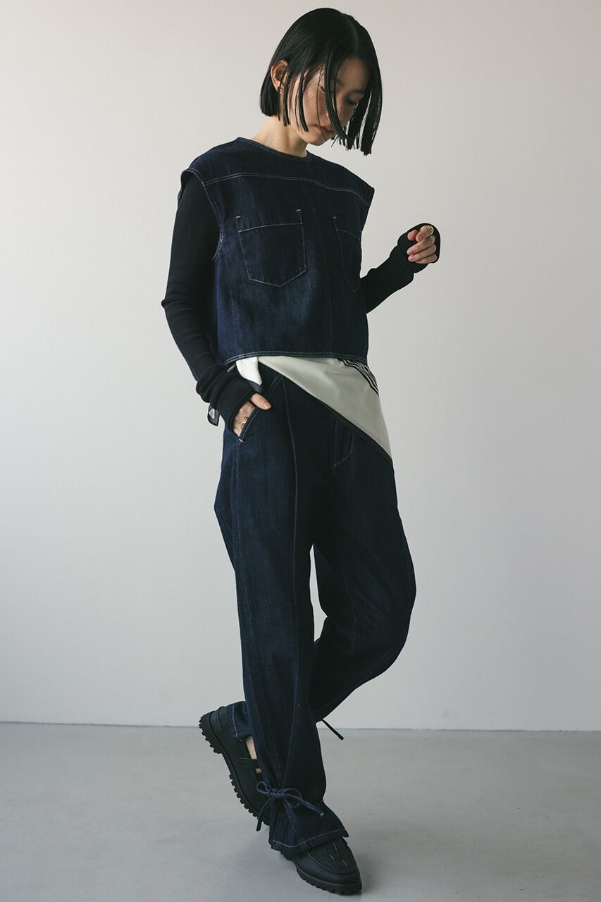 STYLEMIXER「ヘムリボンデザインデニム」|デニム|