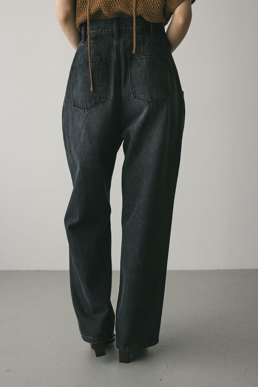 STYLEMIXER「タックワイドルーズデニム」|デニム|