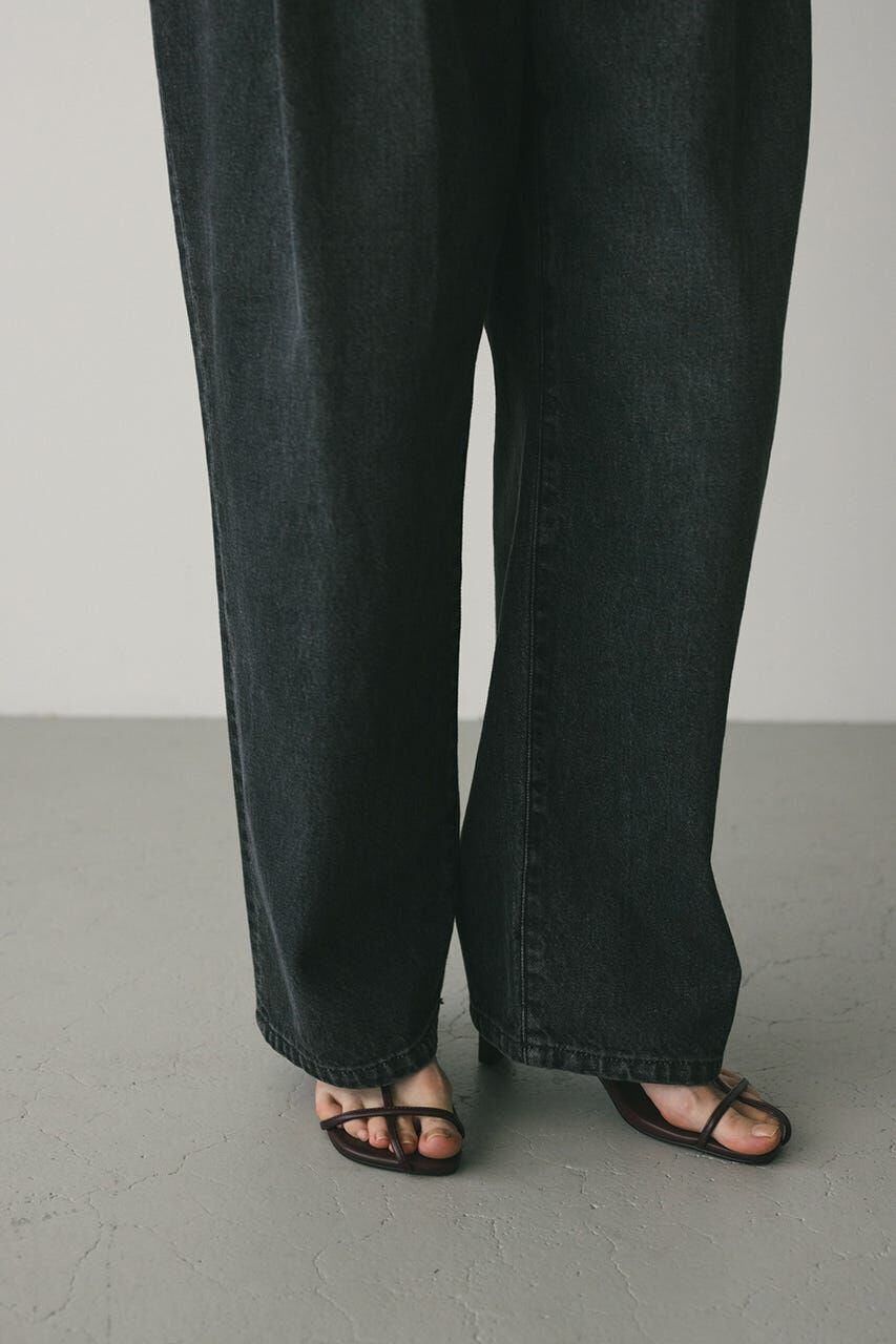 STYLEMIXER「タックワイドルーズデニム」|デニム|