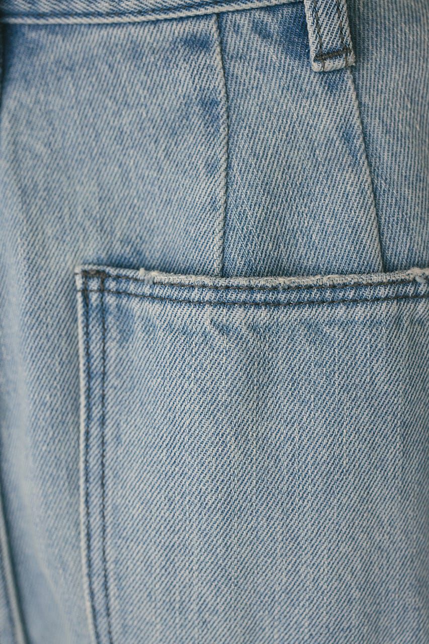 STYLEMIXER「タックワイドルーズデニム」|デニム|