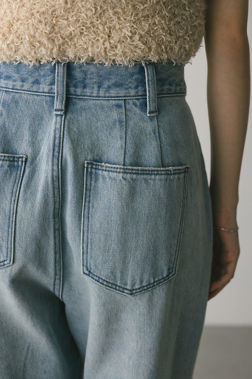 STYLEMIXER「タックワイドルーズデニム」|デニム|