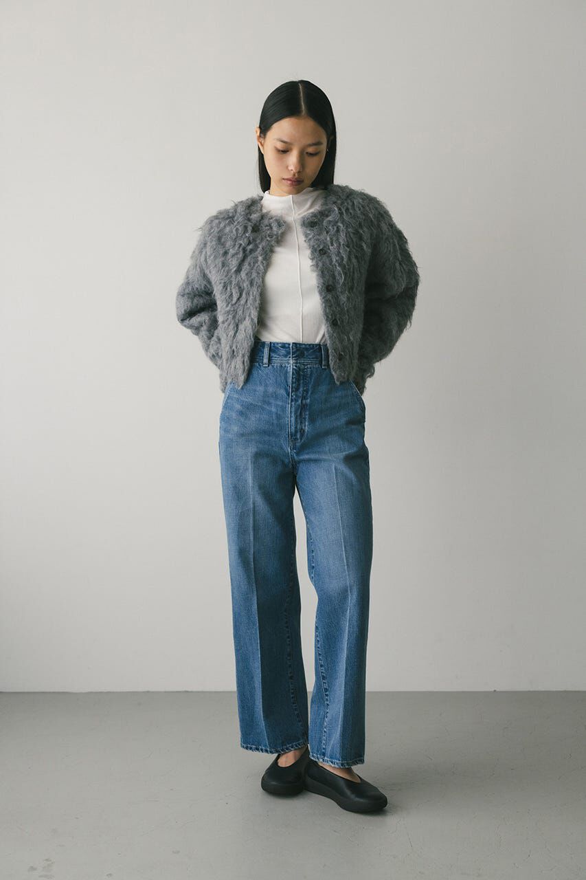 STYLEMIXER「センタープレスストレートデニム」|デニム|