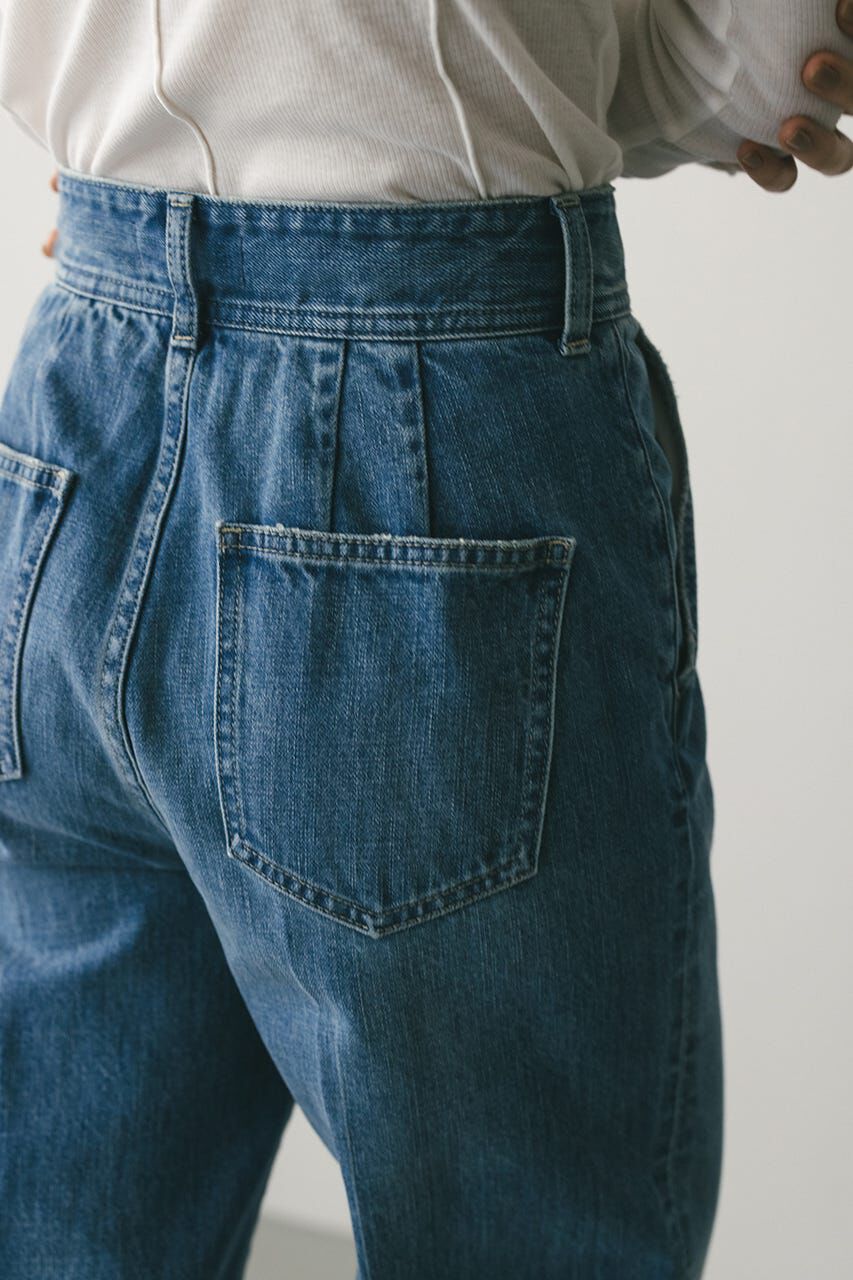 STYLEMIXER「センタープレスストレートデニム」|デニム|