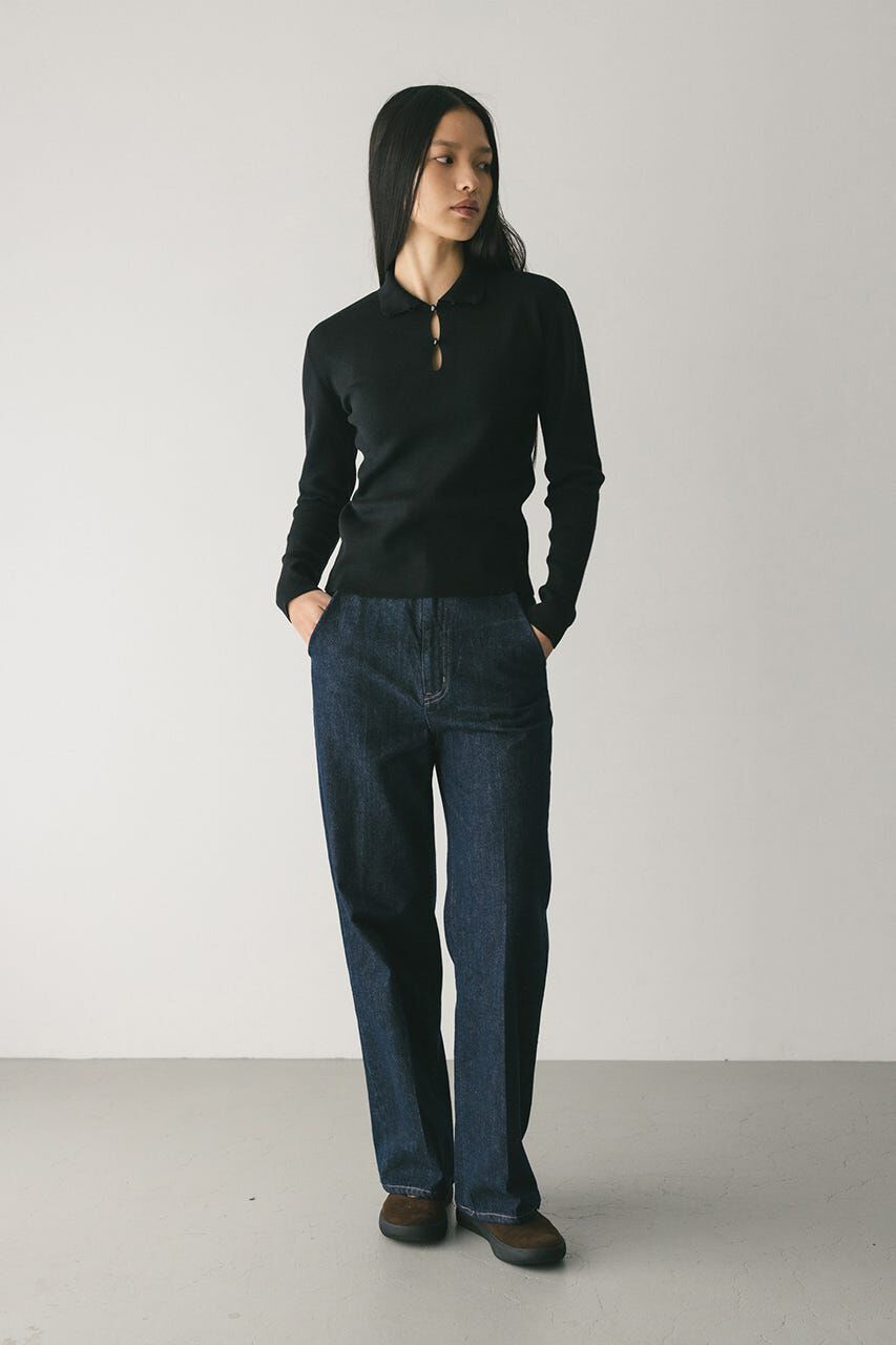 STYLEMIXER「センタープレスストレートデニム」|デニム|