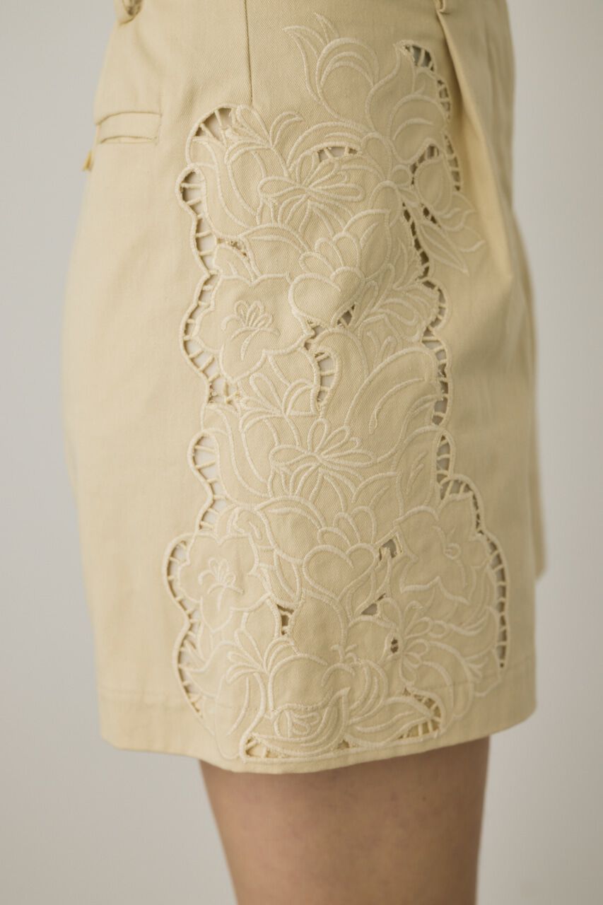 MOUSSY「カットワーク刺繍ショートパンツ　オーガニックコットン使用」|その他|