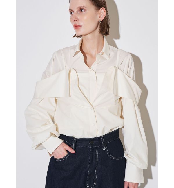 ELENDEEK「LAYERED OFF SHOULDER SH」|シャツ・ブラウス|