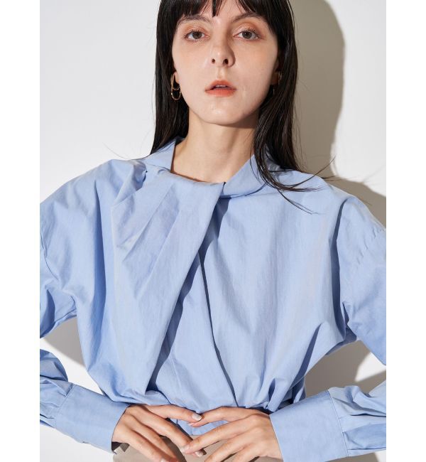 ELENDEEK「TWIST GATHER BL」|シャツ・ブラウス|