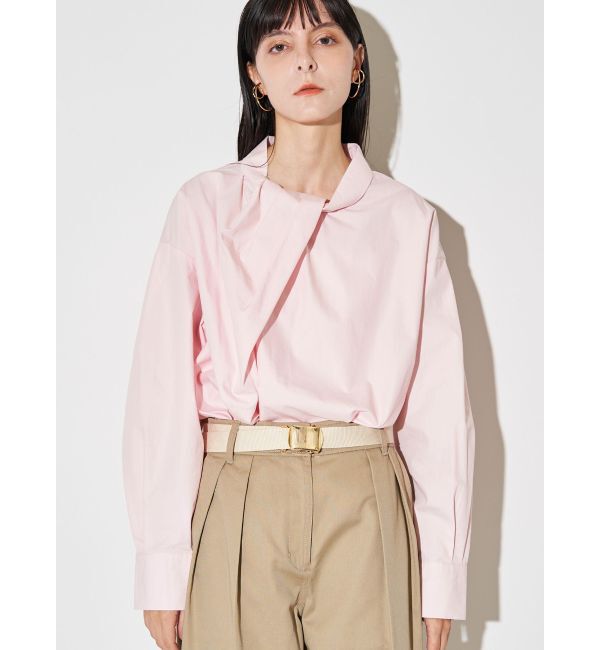 ELENDEEK「TWIST GATHER BL」|シャツ・ブラウス|