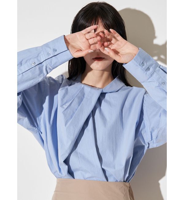 ELENDEEK「TWIST GATHER BL」|シャツ・ブラウス|