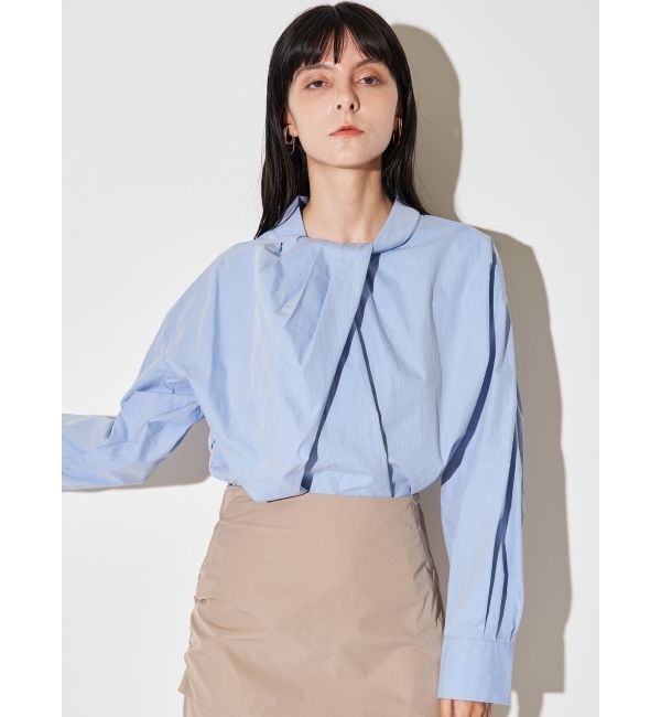 ELENDEEK「TWIST GATHER BL」|シャツ・ブラウス|