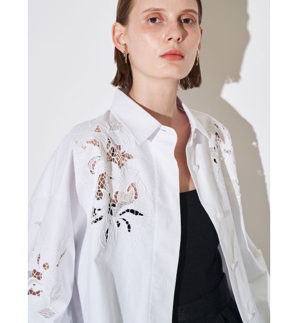 ELENDEEK「EMBROIDERY OVER SH」|シャツ・ブラウス|