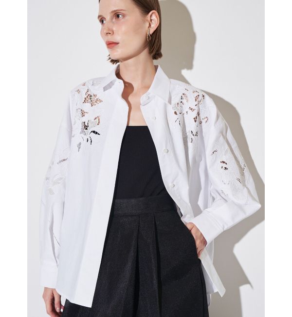 ELENDEEK「EMBROIDERY OVER SH」|シャツ・ブラウス|