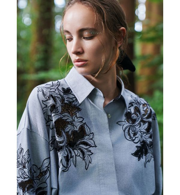 ELENDEEK「EMBROIDERY OVER SH」|シャツ・ブラウス|