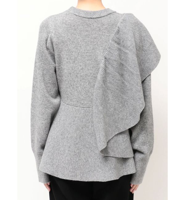 ELENDEEK「SHOULDER FRILL PEPLUM KT」|ニット・セーター|