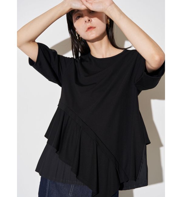 ELENDEEK「SLIDE FLARE DOCKING CS」|Tシャツ・カットソー|ブラック