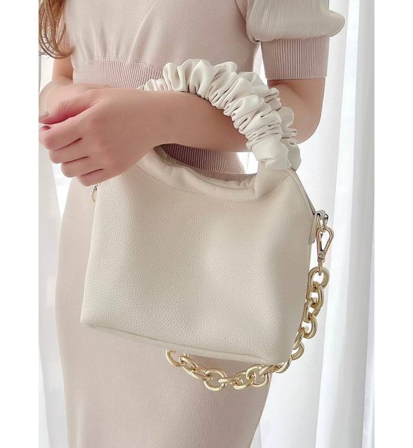 RESEXXY「ハンドルデザインハンドバッグ」|ハンドバッグ|アイボリー