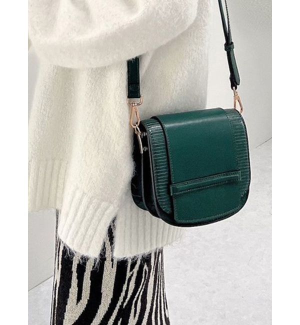 RESEXXY「リザードライクコンビコンパクトバッグ」|ショルダー・メッセンジャー|グリーン