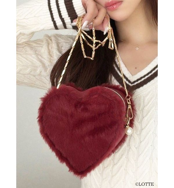 RESEXXY「【Ghana】2wayハートポーチ」|ショルダー・メッセンジャー|レッド