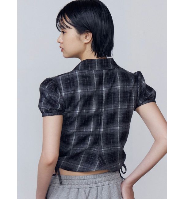 EMODA「ストリングリボンジップシャツトップ」|Tシャツ・カットソー|