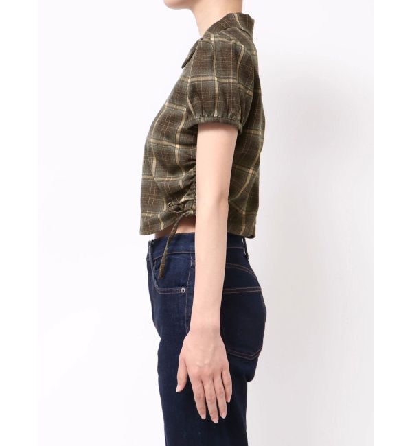 EMODA「ストリングリボンジップシャツトップ」|Tシャツ・カットソー|