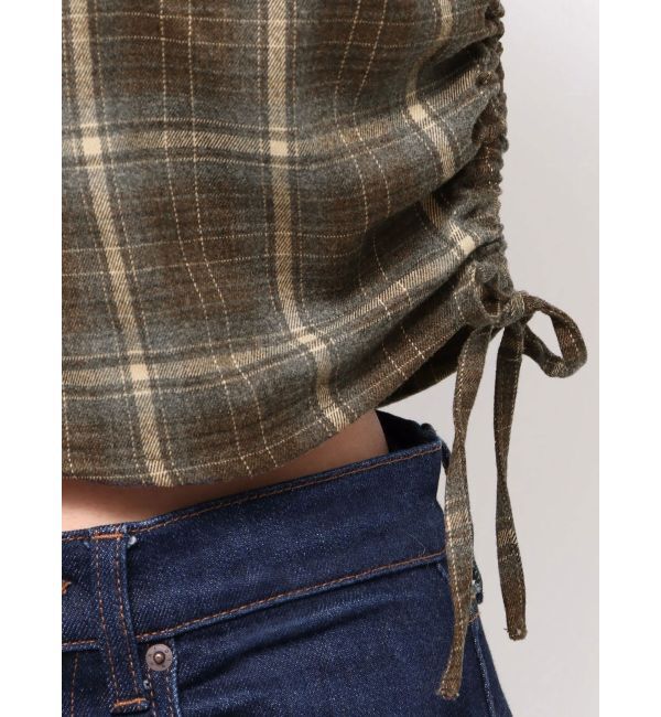 EMODA「ストリングリボンジップシャツトップ」|Tシャツ・カットソー|