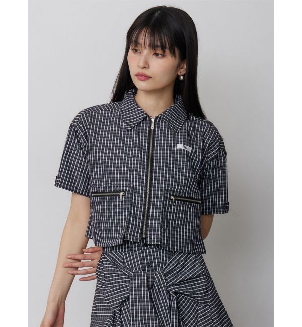 MURUA「【セットアップ対応】ZIPハーフスリーブシャツ」|シャツ・ブラウス|