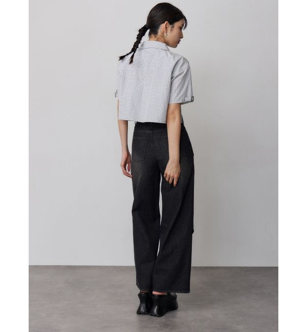 MURUA「【セットアップ対応】ZIPハーフスリーブシャツ」|シャツ・ブラウス|