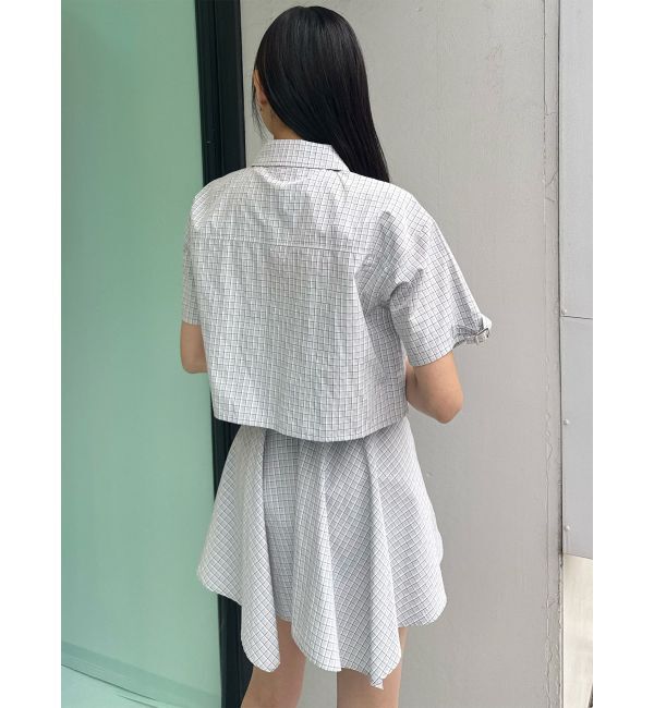 MURUA「【セットアップ対応】ZIPハーフスリーブシャツ」|シャツ・ブラウス|