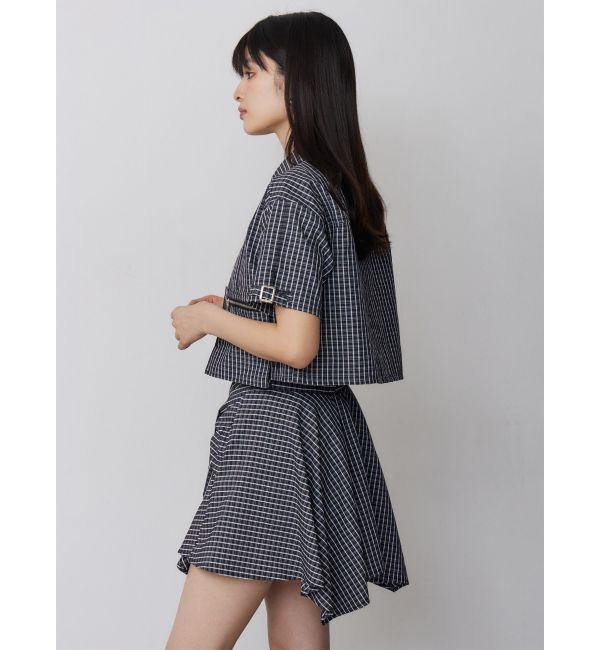 MURUA「【セットアップ対応】ZIPハーフスリーブシャツ」|シャツ・ブラウス|