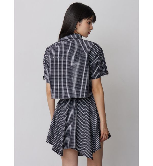 MURUA「【セットアップ対応】ZIPハーフスリーブシャツ」|シャツ・ブラウス|