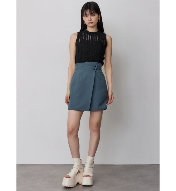 MURUA「【セットアップ対応】ラップライクミニスカート」|スカート|