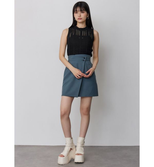 MURUA「【セットアップ対応】ラップライクミニスカート」|スカート|