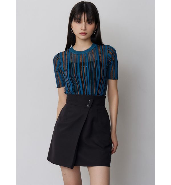 MURUA「【セットアップ対応】ラップライクミニスカート」|スカート|