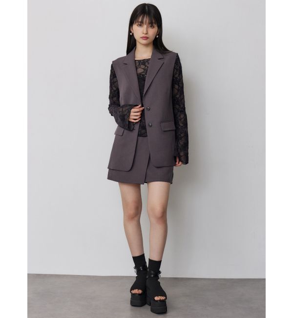 MURUA「【セットアップ対応】ラップライクミニスカート」|スカート|