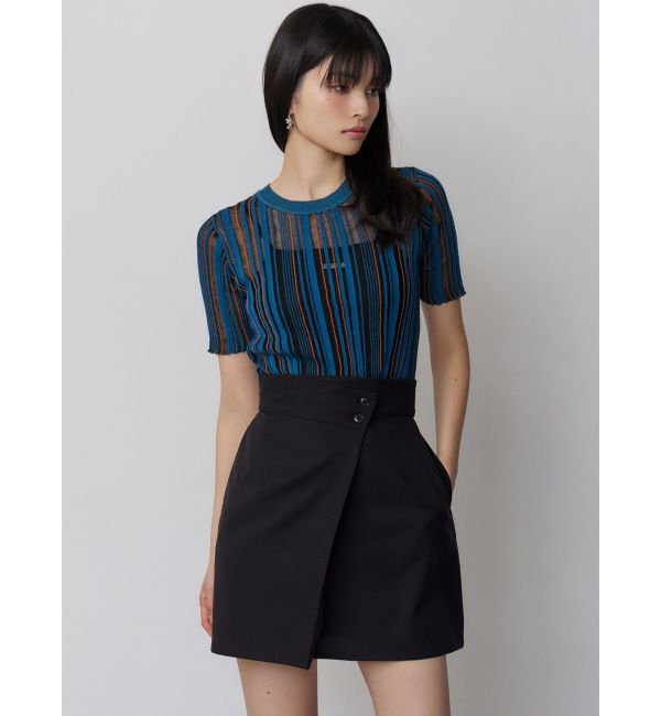 MURUA「【セットアップ対応】ラップライクミニスカート」|スカート|