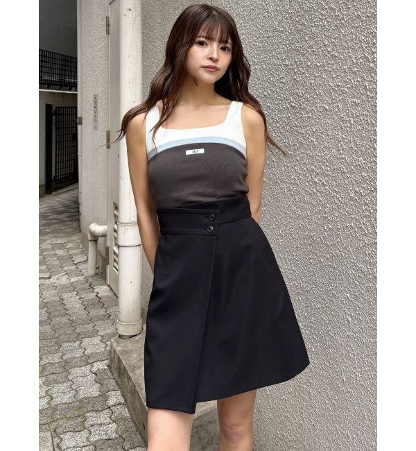 MURUA「【セットアップ対応】ラップライクミニスカート」|スカート|