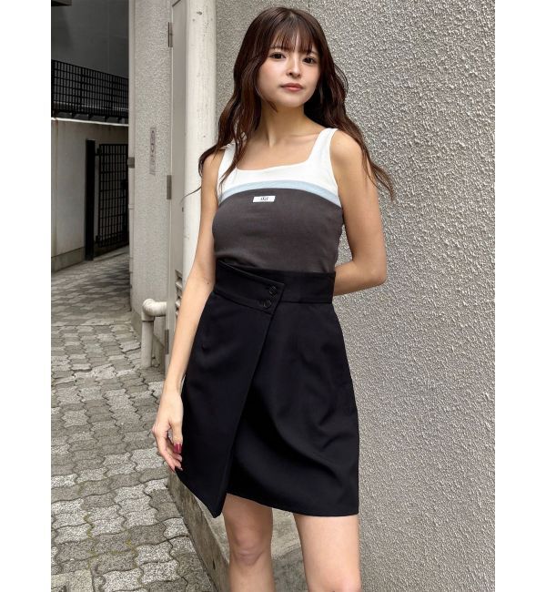 MURUA「【セットアップ対応】ラップライクミニスカート」|スカート|