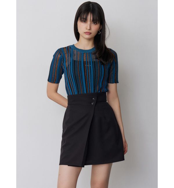 MURUA「【セットアップ対応】ラップライクミニスカート」|スカート|